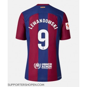 Barcelona Robert Lewandowski #9 Hemma Matchtröja Dam 2023-24 Kortärmad